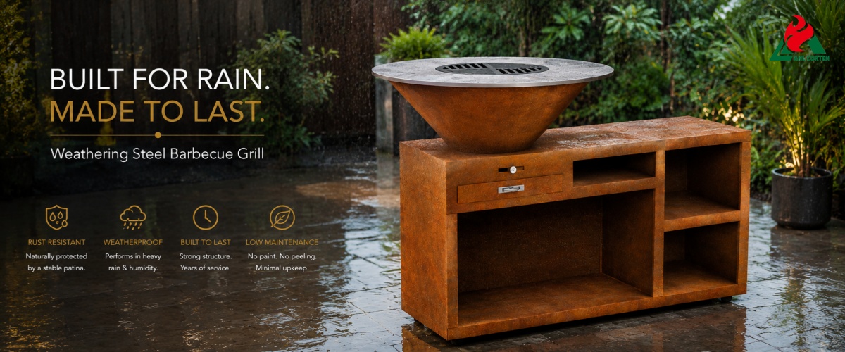Is Corten BBQ Grill Suitable for Humid or Wet Climates